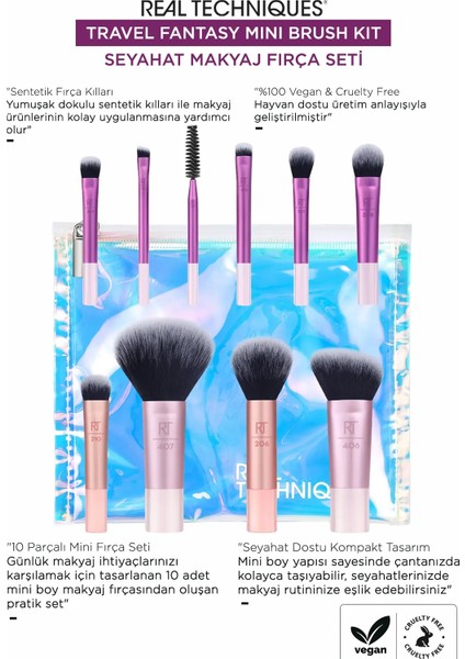 Travel Fantasy Mini Brush Kit - Seyahat Makyaj Fırça Seti fiyatları