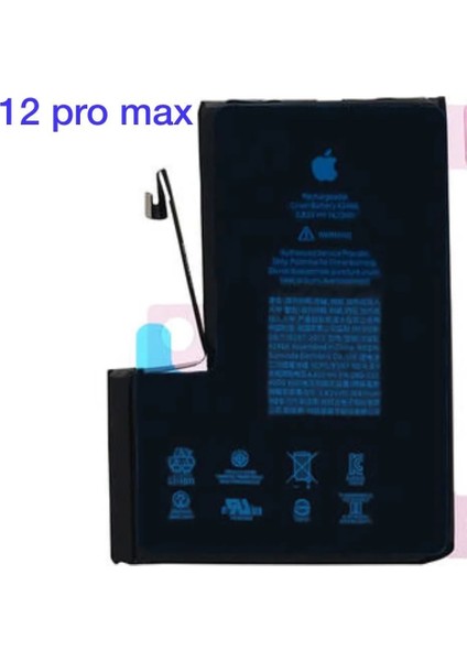 iPhone 12 Pro Max Batarya Pil (Güçlendirilmiş)
