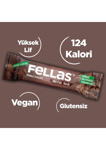 Fellas Meyve Bar, Duble Kakaolu, 35GR x 12 Adet indirimleri