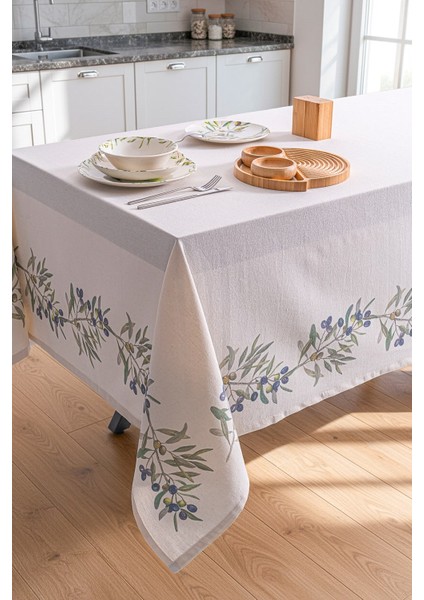 Olive Keten Masa Örtüsü fiyatları