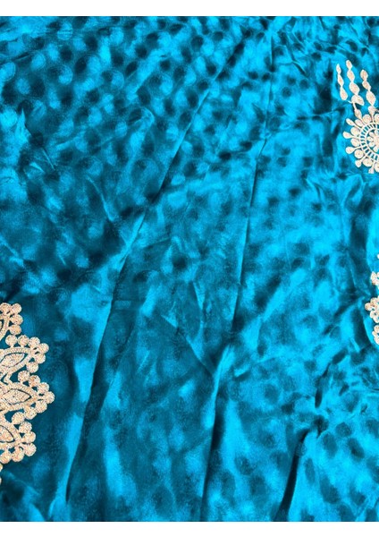 Nakış Işlemeli Kadife Elbiselik Kumaş 150X150CM 0014 fırsatları