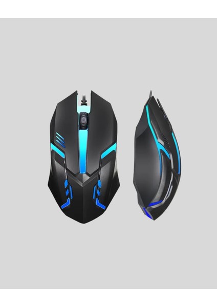 Mekanik Oyuncu Seti – LED Işıklandırma ve Ergonomik Mouse modelleri