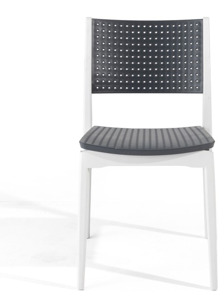 Segino Sandalye 4'lü Paket (Beyaz-Antrasit) fırsatları