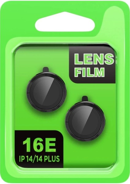 Apple iPhone 16E Raze Metal Kamera Lens - Siyah Aby modelleri