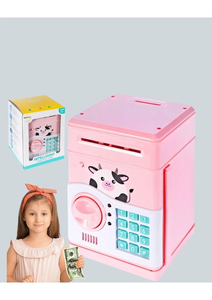 Çocuklar Için Pembe Atm Görünümlü Elektronik Kumbara fırsatları