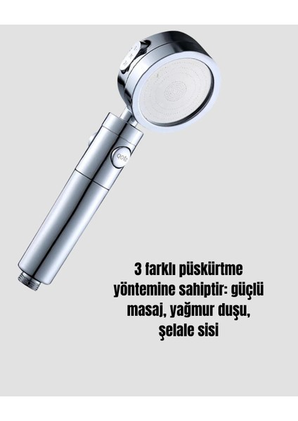 Kolay Montajlı 3 Modlu Yüksek Basınç Duş Başlığı modelleri