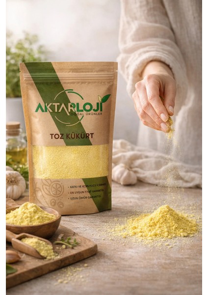 500 gr Saf Toz Kükürt / Katkısız & Doğal fırsatları