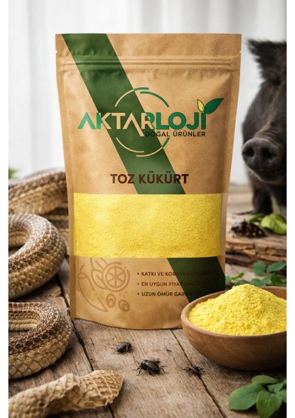 500 gr Saf Toz Kükürt / Katkısız & Doğal
