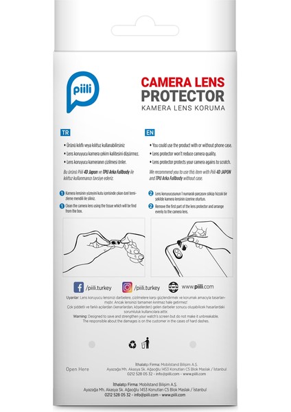iPhone 12 Lens Koruyucu – Şeffaf fiyatları