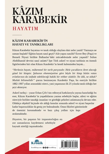 Fhm-Prıme Kazım Karabekir - Hayatım fiyatları