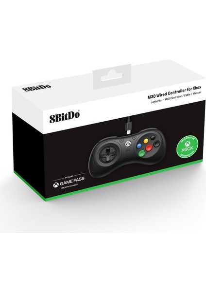 Irmakxx 8bitdo M30 Wired Controller For Xbox Series X|s, Xbox One, And Windows With 6-Button Layout indirimleri
