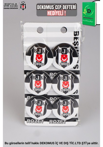 LİSANSLI BEŞİKTAŞ 2'Lİ ROZET fiyatları
