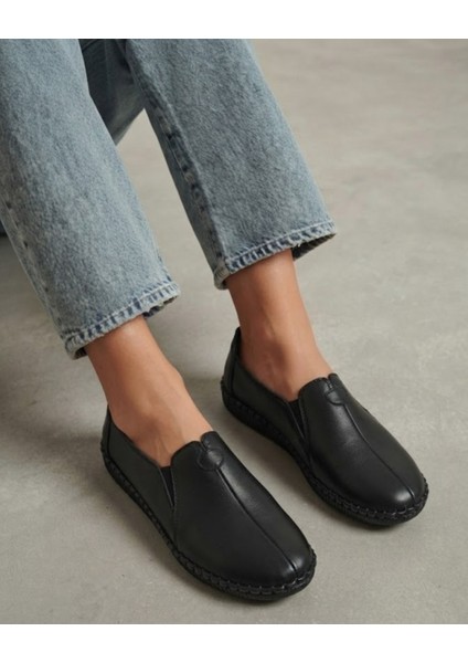 Kadın Rahat Kalıp Silikon Taban Loafer Ayakkabı modelleri