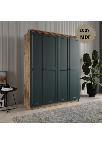 Dali 4 Kapılı Mdf Country Gardırop fiyatları