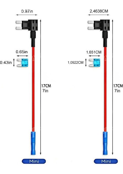 Fuse Tap Mini Tip Sigorta Kutusu Bağlantı Aparatı 5 Adet fiyatları