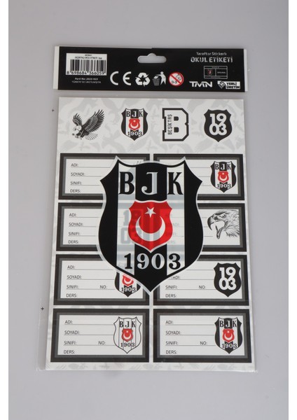 Lisanslı 24'Lü Okul Etiketi modelleri