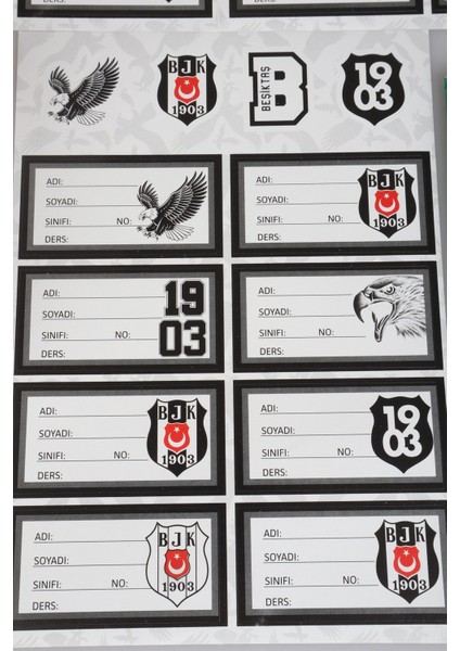 Lisanslı 24'Lü Okul Etiketi fırsatları