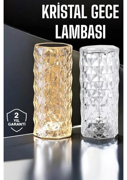 Megsan Gece Lambası Kristal Lamba Dokunmatik Şarjlı Hediyelik fiyatları