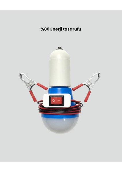 Timsah Kıskaçlı 12V LED Ampul Kamp ve Acil Durum Lambası fiyatları