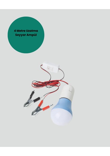 Timsah Kıskaçlı 12V LED Ampul Kamp ve Acil Durum Lambası indirimleri