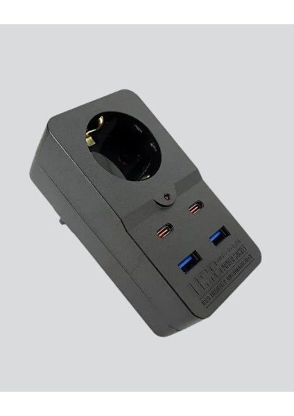 Tip Akım Koruma Prizi 10A 2500W USB Type C Destekli indirimleri