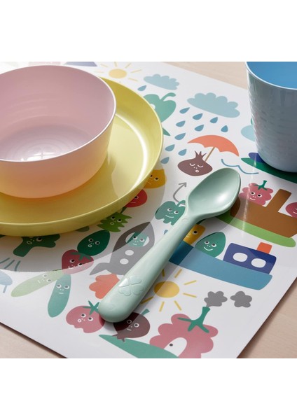 Sidelyasell Ikea 4 Yemek Kaşığı Kalas Seti (Farklı Renkler) fırsatları