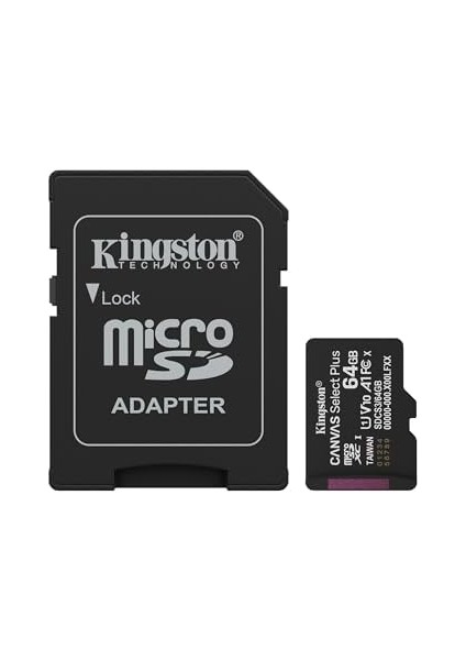 64GB Microsdxc Canvas Select Plus Gen3 100MB/S A1 Card + Adapter modelleri