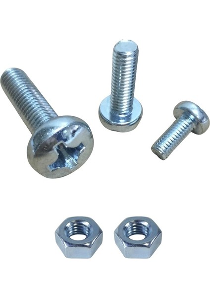 M3X8MM Metrik Vida Ysb - Somunlu 100'LÜ Takım fiyatları