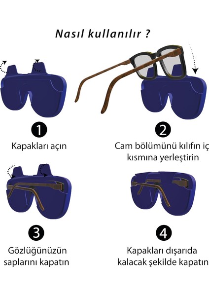 Irmakxx Katlanabilir Silikon Gözlük Kılıfı Mor modelleri
