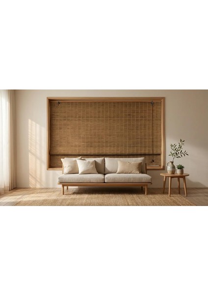 Katlamalı Ahşap Bambu Stor Kapadokya (80X160 Cm) modelleri