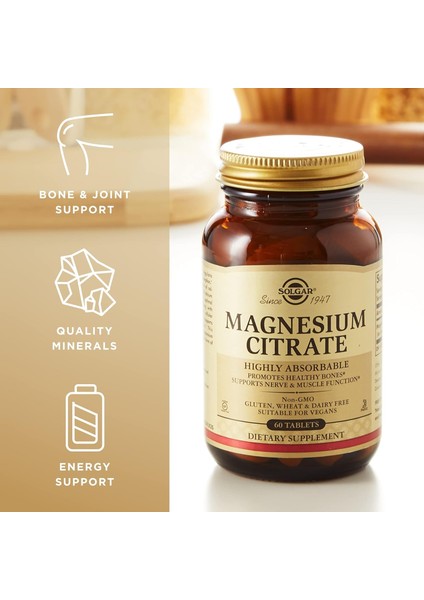 Shopandenjoy Solgar Magnesium Citrate 200 Mg Tablet (60 Kapsül) indirimleri