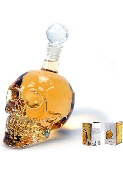Crystal Head Kuru Kafa Cam Şişe Hediyelik Sürahi (350 Ml) fırsatları