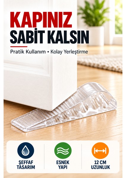 4 Adet Şeffaf Silikon Kapı Altı Stoperi Kaydırmaz Kapı Durdurucu 12 cm Kapı Sabitleyici fiyatları