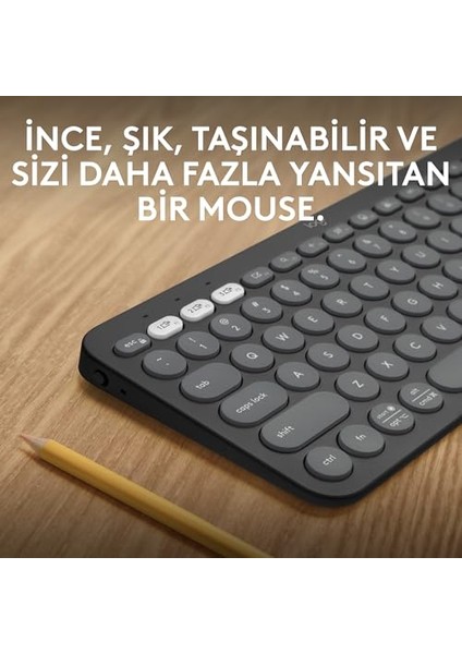 Pebble Keys 2 K380S 920-011859 Siyah Tkl Q Kablosuz Klavye modelleri