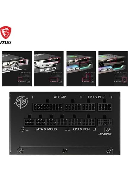 Psu Mpg A1000G Pcıe5 1000W 80+ Gold Power Supply fırsatları