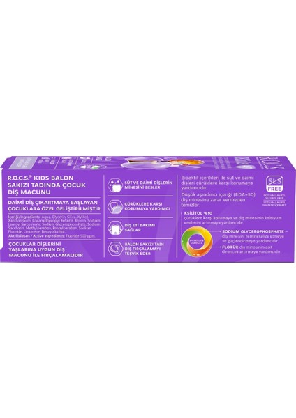.kids Diş Macunu 4-7 Yaş 35 ml Sakız fırsatları