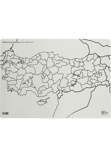 Akademi Çocuk Funny Mat Türkiye Dilsiz Haritası fiyatları