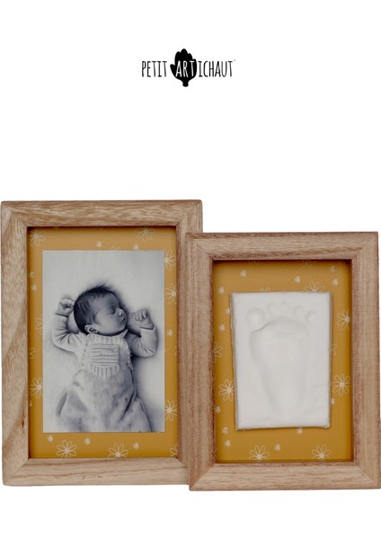 Petit Artichaut Bebek El Ayak Izi ve Fotoğraf Çerçevesi 22X4,2X17 cm