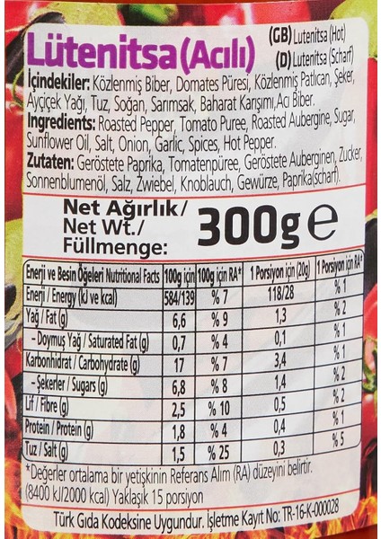 Pmstore Penguen Lütenitsa Acılı Balkan Sosu 300 gr fiyatları