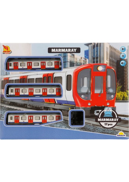 Sesli ve Işıklı Marmaray Tren Seti 17 Parça fırsatları