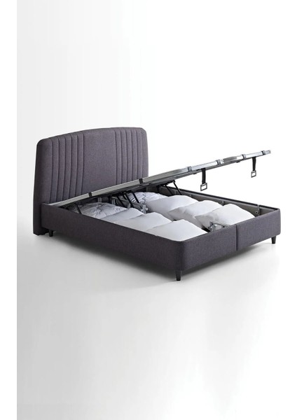 Canto Baza Antrasit Çift Kişilik 2'li Set Modern Tasarım ve Dayanıklı Yapı 140 x 190 cm