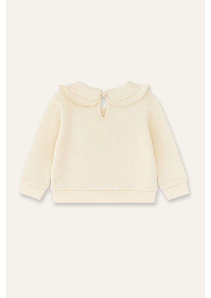 Kız Çocuk Yakası Nakışlı Sweatshirt modelleri