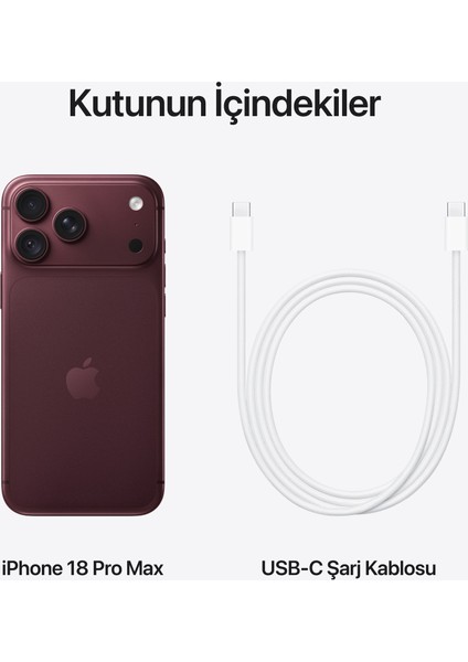 iPhone 18 Pro Max 256 GB Burgonya
