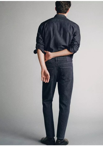 Italya’da Üretilen Tapered Fit Candiani Kumaşlı Jeans fırsatları