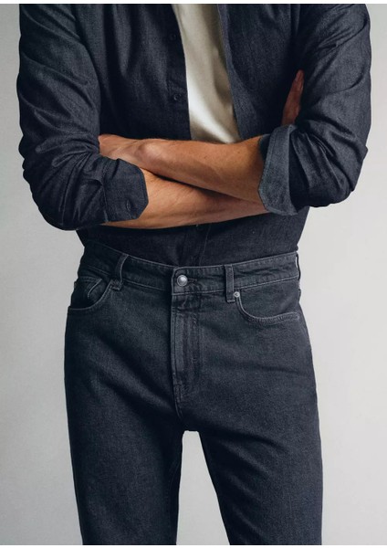 Italya’da Üretilen Tapered Fit Candiani Kumaşlı Jeans indirimleri