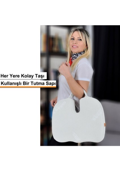 Bambu Serisi Beyaz Minder Yüksek Yoğunluklu Dolgu ile Konforlu Kullanım 35x45x8 cm