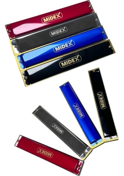 Midex HN-24SL Silver 24 Delikli Mızıka modelleri