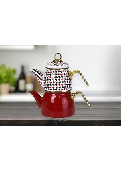 Forte Red Mini Model Emaye Çaydanlık modelleri