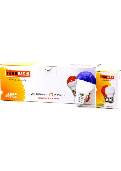 10 Adet 1W E27 Mavi Yuvarlak Gece Lambası LED Ampul EAMP-075 fiyatları