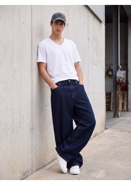 Rıano Baggy Dark Indigo Jean Pantolon fiyatları